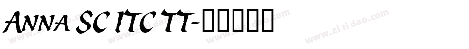 Anna SC ITC TT字体转换